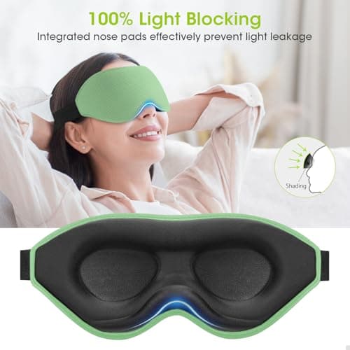 100% Blackout Sleep Mask for Women Men-Laitver Eye Mask for Side Sleeper — view 2