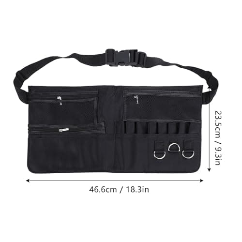 Makeup Brush Waist Bag, Professional Cosmetic Makeup Brush Bag with Artist Belt Strap, Multi Pocket Cosmetic Brush Pouch Holder Organizer, Adjustable MakeupBrush Belt — view 4