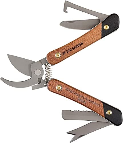 Gentlemen's Hardware Garden Multi-Tool Acacia Wood and Titanium Finish, Brown, one Size, GEN270 (Packaging may vary) — view 2