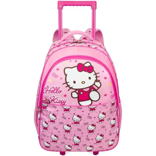 Get Trend Sanrio Hello Kitty Girls Trolley Bag for Travel and School