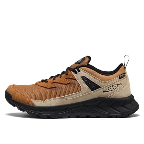 KEEN Men's Hightrail Low Height Durable Lightweight Breathable Leather Waterproof Hiking Shoes, Chipmunk/Safari, 10 — view 3