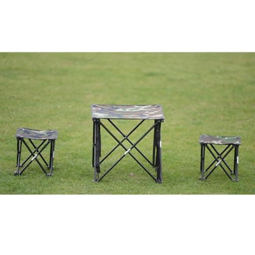 MOKKHNB Portable Folding Fishing Chair and Camouflage Folding Stool with Sturdy Iron Frame and Compact Oxford Cloth Material, for Travel and Outdoor Recreational Fishing — view 5