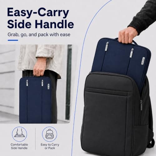 Voova Laptop Sleeve 13.3 Inch, Laptop Case for MacBook Air, Blue — view 6