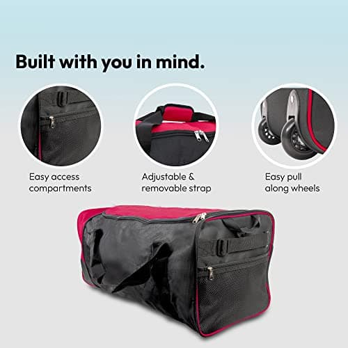 iN Suitcase Large - Foldable Wheeled Holdall - Travel Bag with Wheels — view 3
