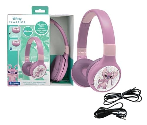 LEXIBOOK, Stitch Angel Bluetooth Headphones, HPBT010D1