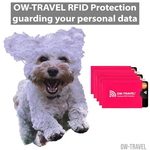 OW-Travel RFID Card Holder Bank Card Protector Sleeves TUV Certified 5 Pcs — view 2