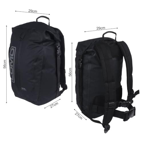 Lomo Dry Bag Daysack 30L - Black Waterproof Rucksack Roll Top — view 4