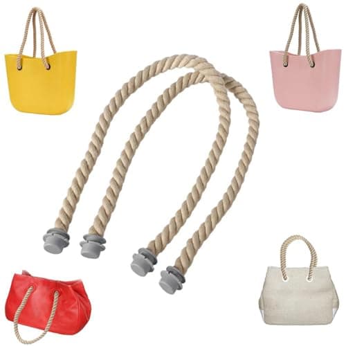 VOANZO Twine Strap Handbags Chains Shoulder Strap Replacement Handles for Beach Bags Adjustable Bag Hanger with 2 Buckles Versatile Bag Accessories for Handbag Straps — view 6