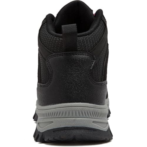 HODTOB Hiking Boots Mens Womens Lace-up Non-Slip Outdoor Men Women Mountain Trekking Shoes for All Season Walking Travelling Backpacking Camping Shoes Sneaker Black Red-5UK — view 4