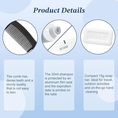 Lomgwumy Hygiene Kit, Personal Hygiene Kit Comes with Individually Packaged Items. Travel Toothbrush Kit Suitable for Travel, Hotels, Camping, and Home Use (10-Pack) — view 5