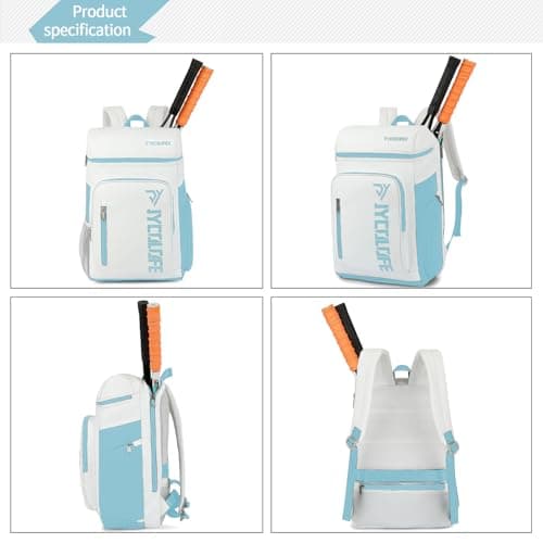 JYColofex gym duffel bag backpack wrestling bag with shoe compartment 4 kinds of back method waterproof sports walking laptop, D-light Blue, Color Sports Tennis Badminton Backpack — view 5