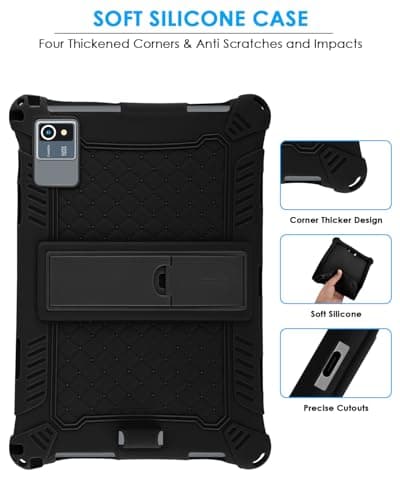KATUMO Universal Silicone 10.1 inch Tablet Case, Black — view 5