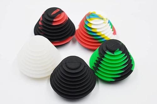 Silicone Stoppers Lid Cover Universal Cleaning Plugs for Glass Water Pipes Bongs, 3PCS/Set Odor Proofing Covers — view 5