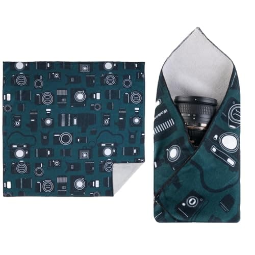 Walking Way Lens Protective Wrap Magic Self-Adhesive Pouch for Cameras Lenses and Electronic Scratch Resistant Versatile Compact Cloth with Strong Holding