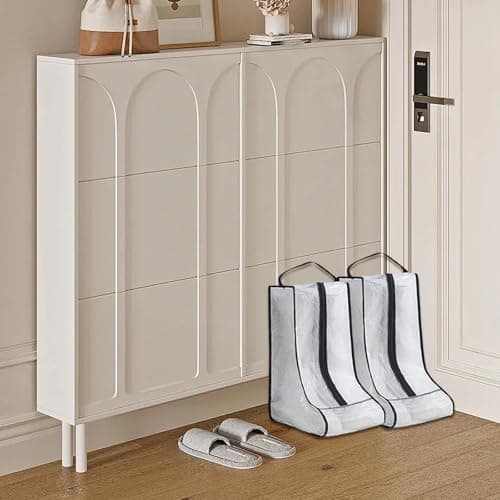 Hsrag 2 Pcs Tall Boots Storage Bags, Waterproof Welly Boot Bag, Portable Dust Proof, Shoe Storage with Zipper — view 6