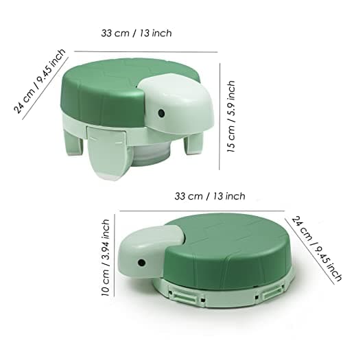 Ihaapsi 4-in-1 Foldable Toddler Travel Potty with Splash Guard — view 3