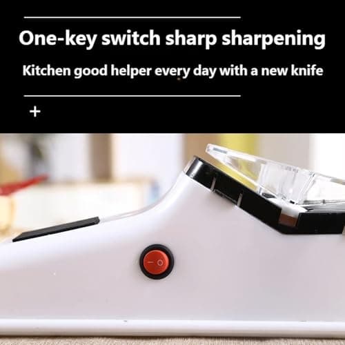 Portable Electric Knives Sharpener with USB Port and 6 Grinding Discs Ideal for Outdoor Activities Cooking Theme Parties Kitchen Accessory — view 5