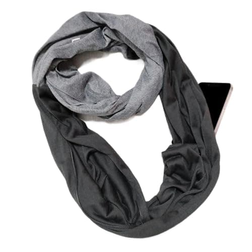 Winter Infinity Scarf for Women Two Color Contrast Neck Warmer