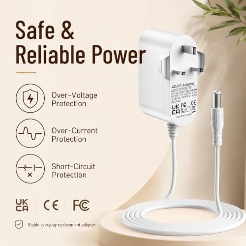 5V Charger Compatible with Babysense HDS2 Video Baby Monitor Power Supply Replacement Power Adapter Charging Cable — view 2