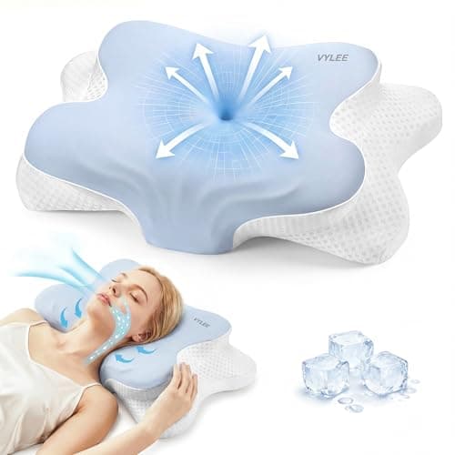 VYLEE Memory Foam Pillow, Neck Pillow, Ergonomic Pillow