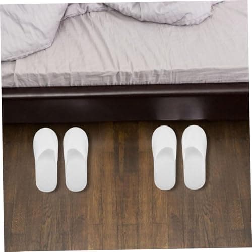 Hilai 5 Pairs of Disposable Slippers for Kids, Breathable & Non-Slip Room Slippers for Hotels, Travel & Home, Towel for Children Aged 4-8 — view 5