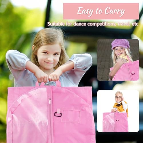 Dance Costume Bag, 40x24 inch Kids Suit Bag, Waterproof Hanging Dress Bags — view 5