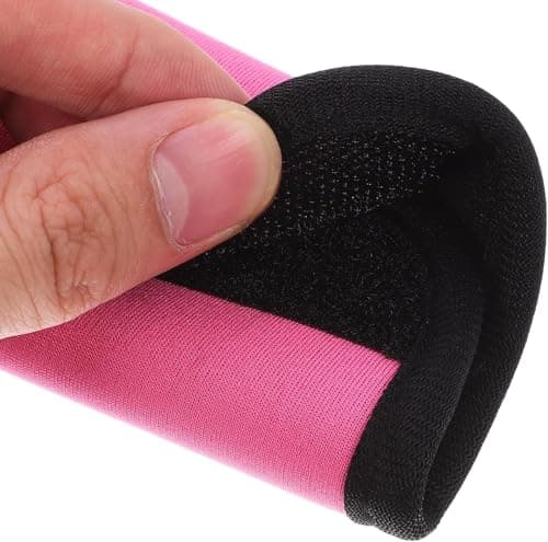 2 Pcs Deep Pink Luggage Handle Wraps, Diving Materials Bright Color Comfort Soft Handle Covers, for Luggage Suitcase, Travel Accessories — view 6