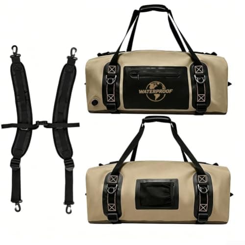 Jotekonoby Waterproof Motorcycle Saddle Bag 500D PVC Rear Seat Tail Luggage With Adjustable Straps And Mesh Pockets For Camping Touring Travel Outdoor Riding Gear