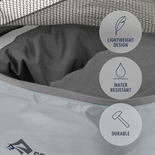 SEA TO SUMMIT - Garment Mesh Bag S - Water-Resistant Ultra-Lightweight Packing Cube - Ultra-Sil Nylon - Durable Zips & Grab Tags - For Travel - Spicy Orange - 25 x 19 x 9cm - 60g — view 3