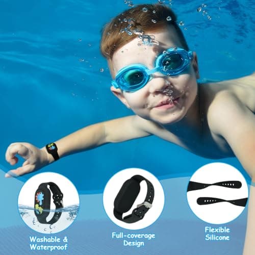 Ainiv Cute Bracelet for Galaxy SmartTag 2 (Dinosaurs Black) — view 3