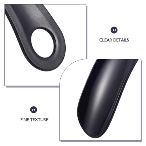 KICHOUSE Shoe Horns 2pcs Portable Plastic Shoe Helper Lightweight — view 3