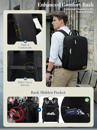 For Easyjet Cabin Bag 45x36x20 Underseat Travel Backpack Hand Luggage Bag — view 5