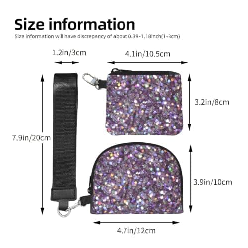 ERCgad Sequin Pattern Print Wrist Strap Outdoor Sports Bag Unisex Fitness Accessory Running Travel Gift — view 4