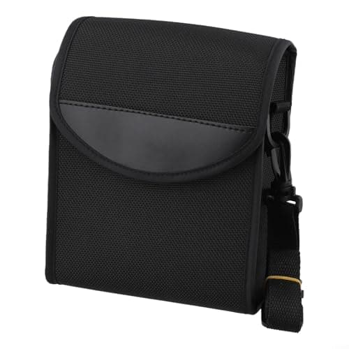 Black Roof Binoculars Case Bag, For 42Mm Objective Lens, 13.5x6x17cm Black, Compact 1680D Nylon Carry Pouch, With Shoulder Strap, For Bird Watching Hunting Travel — view 3
