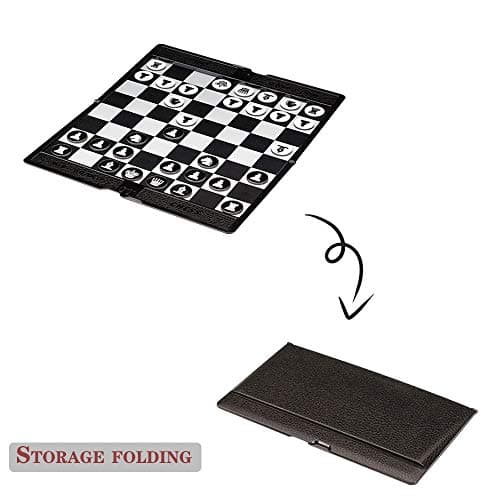 KOKOSUN Chess Wallet Set (7.9-Inch)-Mini Board Games, Magnetic Travel Foldable Chess Board, Educational Toys/Gift for Kids and Adults — view 3