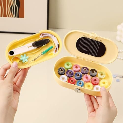 Travel Sewing Kit Portable Storage Box with Sewing Accessories — view 4