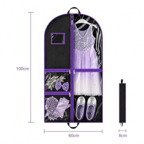 Dance Costume Bag, 40 inch Costume Bags for Dancers, Hanging Dress Bags — view 3