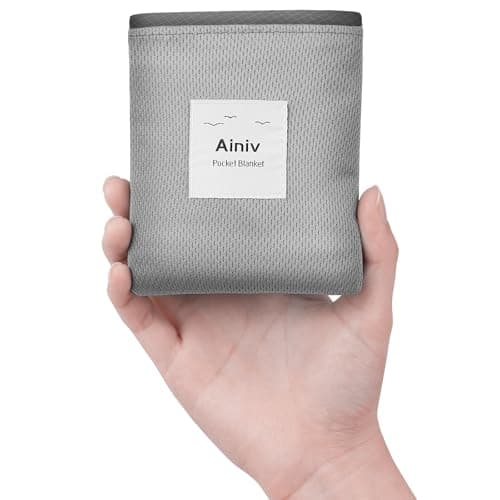Ainiv Picnic Blanket, Mini Pocket Beach Mat 110 x 140 cm (2-3 People)