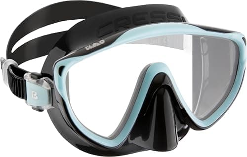 Cressi Tino Adventure Set Black/Ice Cyan [L/XL] - Snorkel Set Tonga Fins, Tino Mask and Scilla Snorkel for Snorkelling and Diving, Black/Ice Cyan, L/XL, Adults — view 3