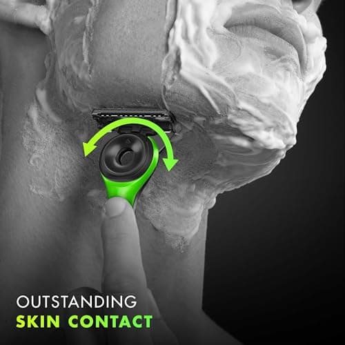 Gillette Labs with Exfoliating Bar, Razer Limited Edition, Razor and Travel Case for Storage On The Go, 1 Handle - 2 Blades, Stand, Green 2 Count — view 6