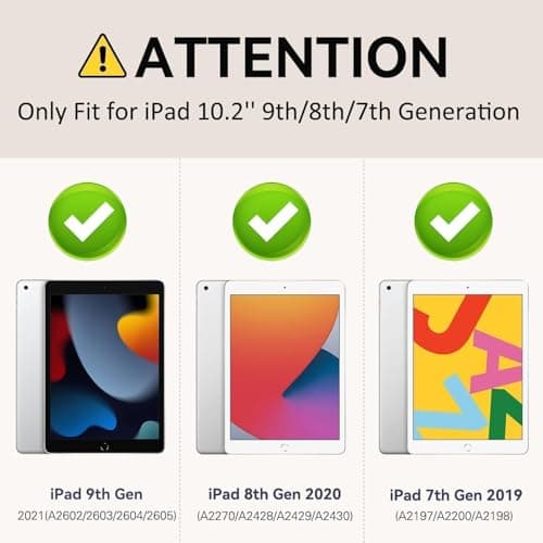 Surom Case for iPad 9th 8th 7th Gen 2021/2020/2019 10.2 Inch, Blue — view 2