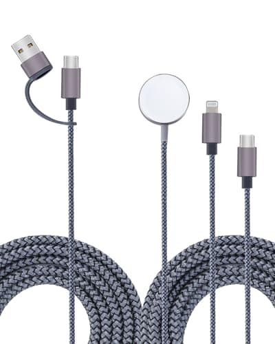UCEC 3 in 2 Multi Charger Cable for Watch, Multi Fast Charging Cord