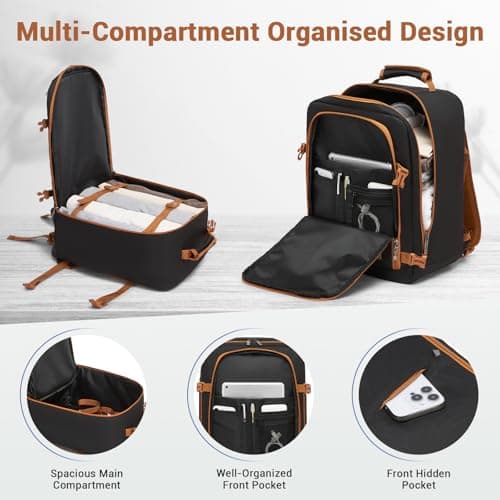 Kono Ryanair Cabin Bags 40x30x20 Underseat Carry on Travel Backpack — view 3