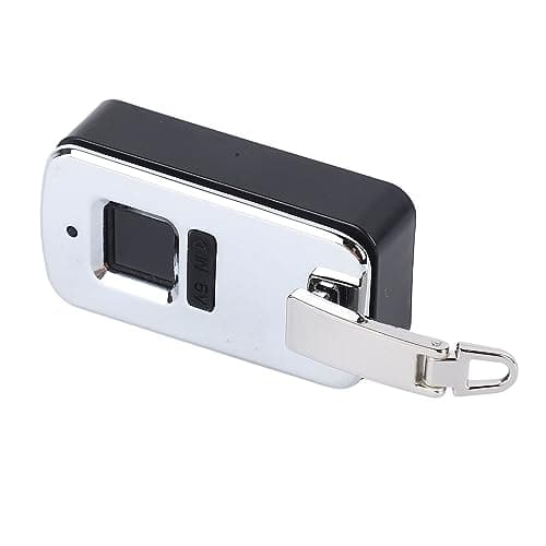 Cryfokt Fingerprint Lock Small Keyless Biometric Lock for Travel Suitcases Bags Aluminium Alloy 3.7V Compact Size (White) — view 3