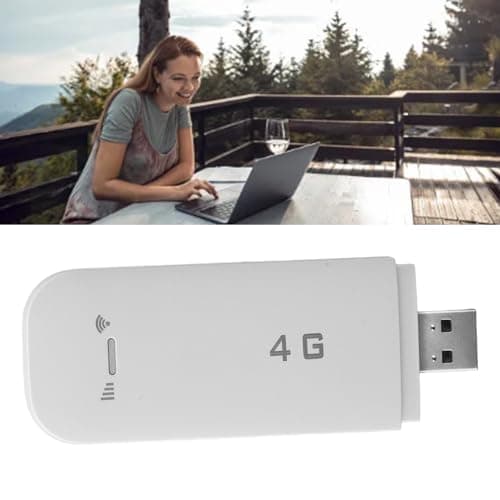 Mobile WiFi Hotspot, Support 10 Devices Portable WiFi Router WPA WPA2 WiFi Encryption for Mobile Phones (White) — view 2