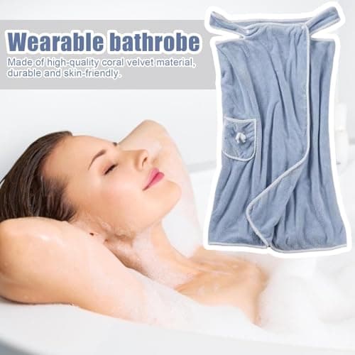 Bath Towel Wrap Pocket Bath Towel Wraps Dress Body Shower Robe — view 3