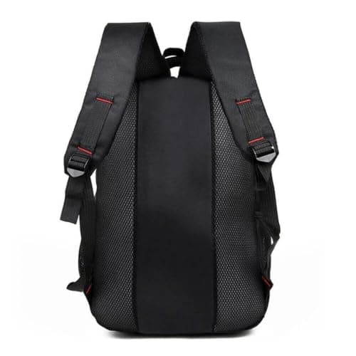 Kinhomii Black Backpack Rucksack Large Bag Travel Work Hiking School Sports Outdoor Laptop Bag Water Resistant School Rucksack Gift for Men and Women — view 3