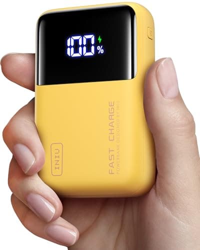 INIU Laptop Power Bank, 25000mAh 100W Battery Pack, Yellow