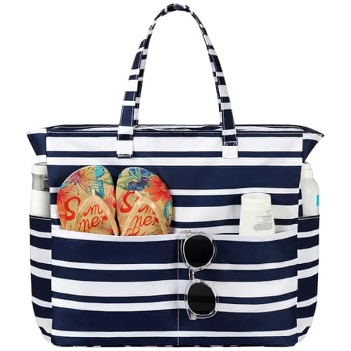 WORPICE Large Waterproof Beach Tote Bag
