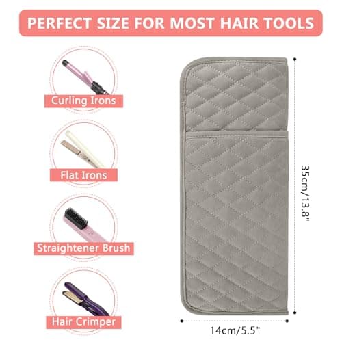 WRORUNER Heat Proof Hair Tools Organizer Cover Bag(13.8" x 5.5") — view 3